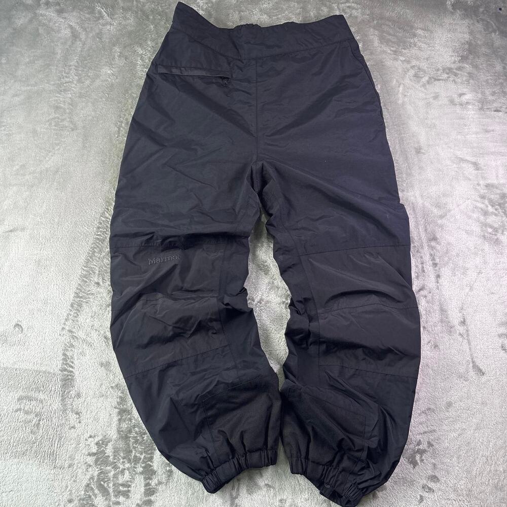 Vintage Marmot Women’s Large Black GORE-TEX Ski Snow Pants Full Side Zip